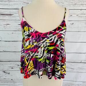 Rue21 FUN soft patterned CROP TOP super cute